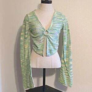 American Eagle cropped knit cardigan y2k Small‎